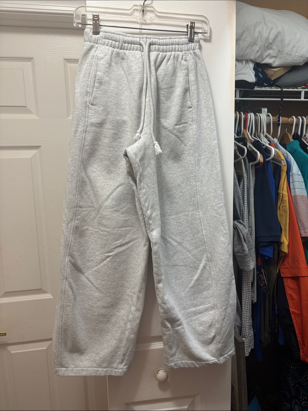 Garage Heather Gray Embroidered Sweatpants